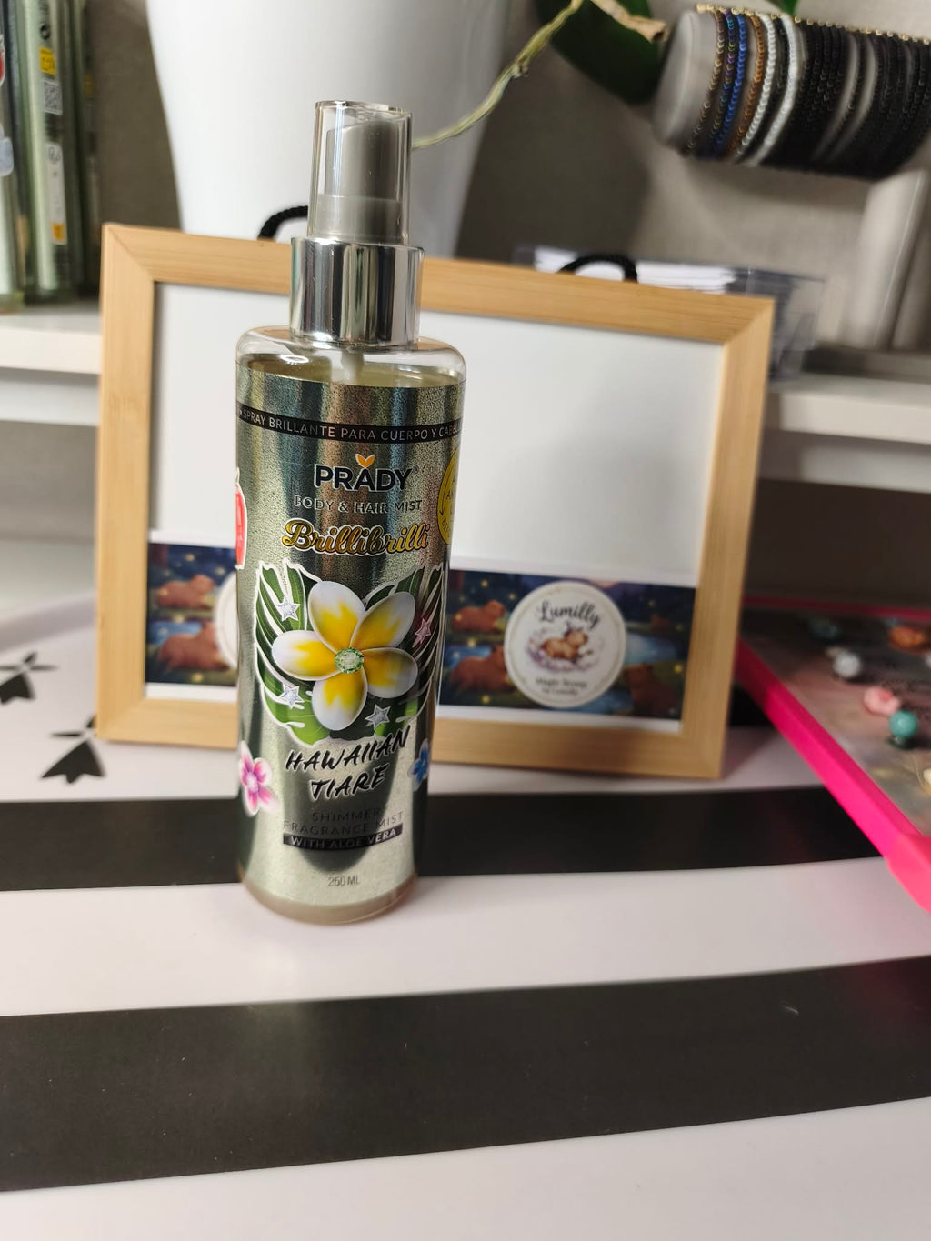 Brûme pailletté Hawaiian tiaré