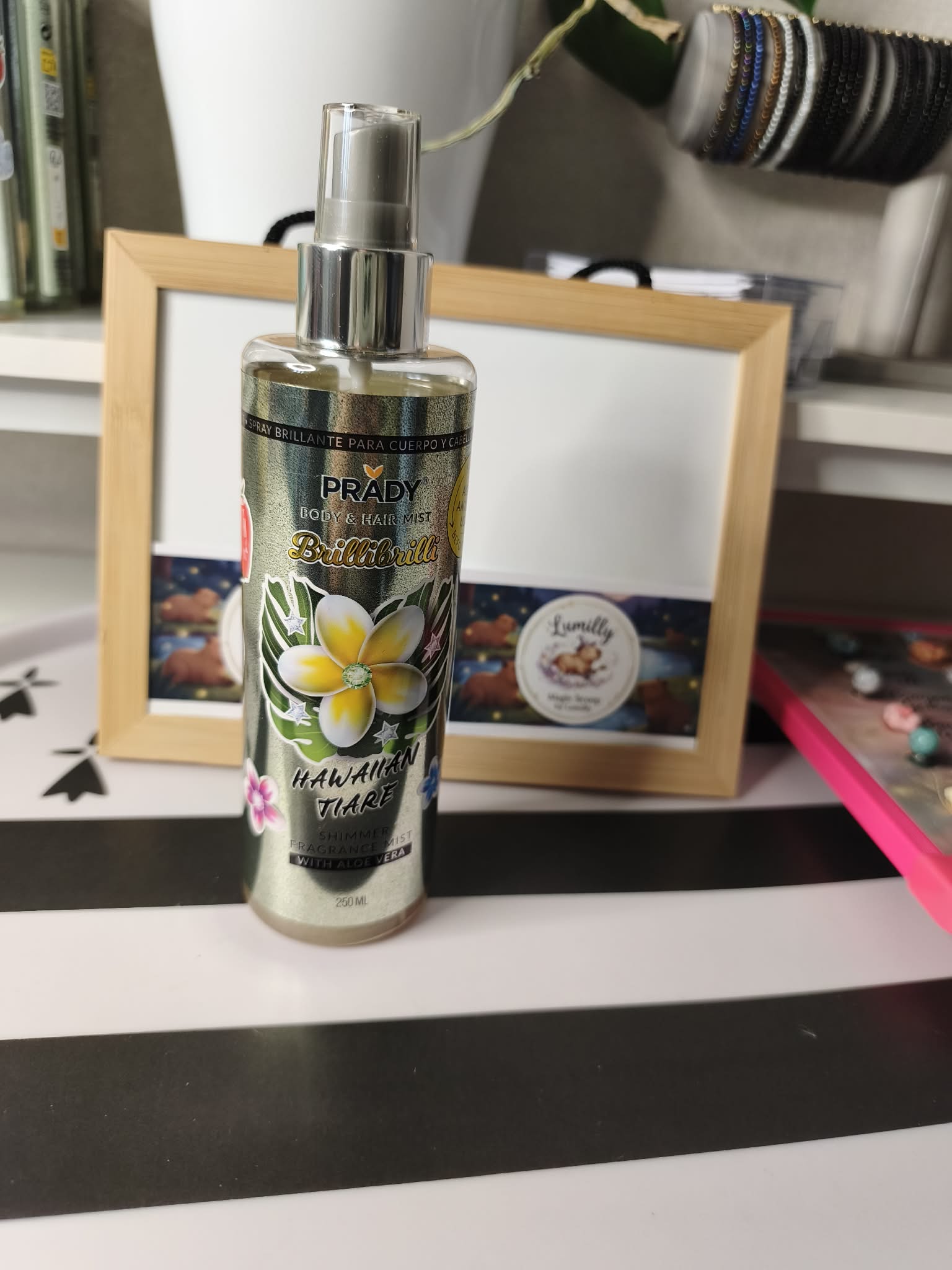 Brûme pailletté Hawaiian tiaré